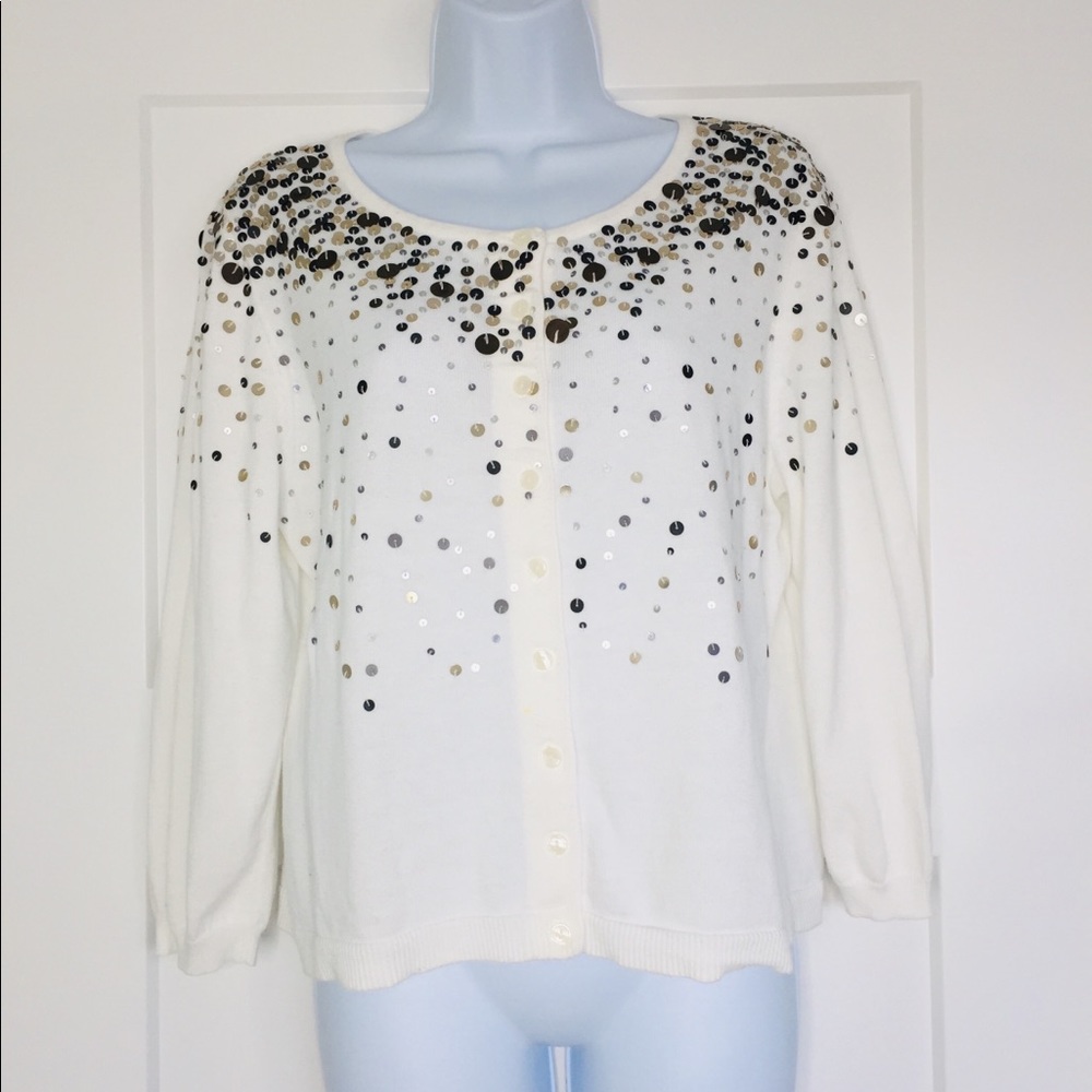 PINE NEEDLES sequin cardigan